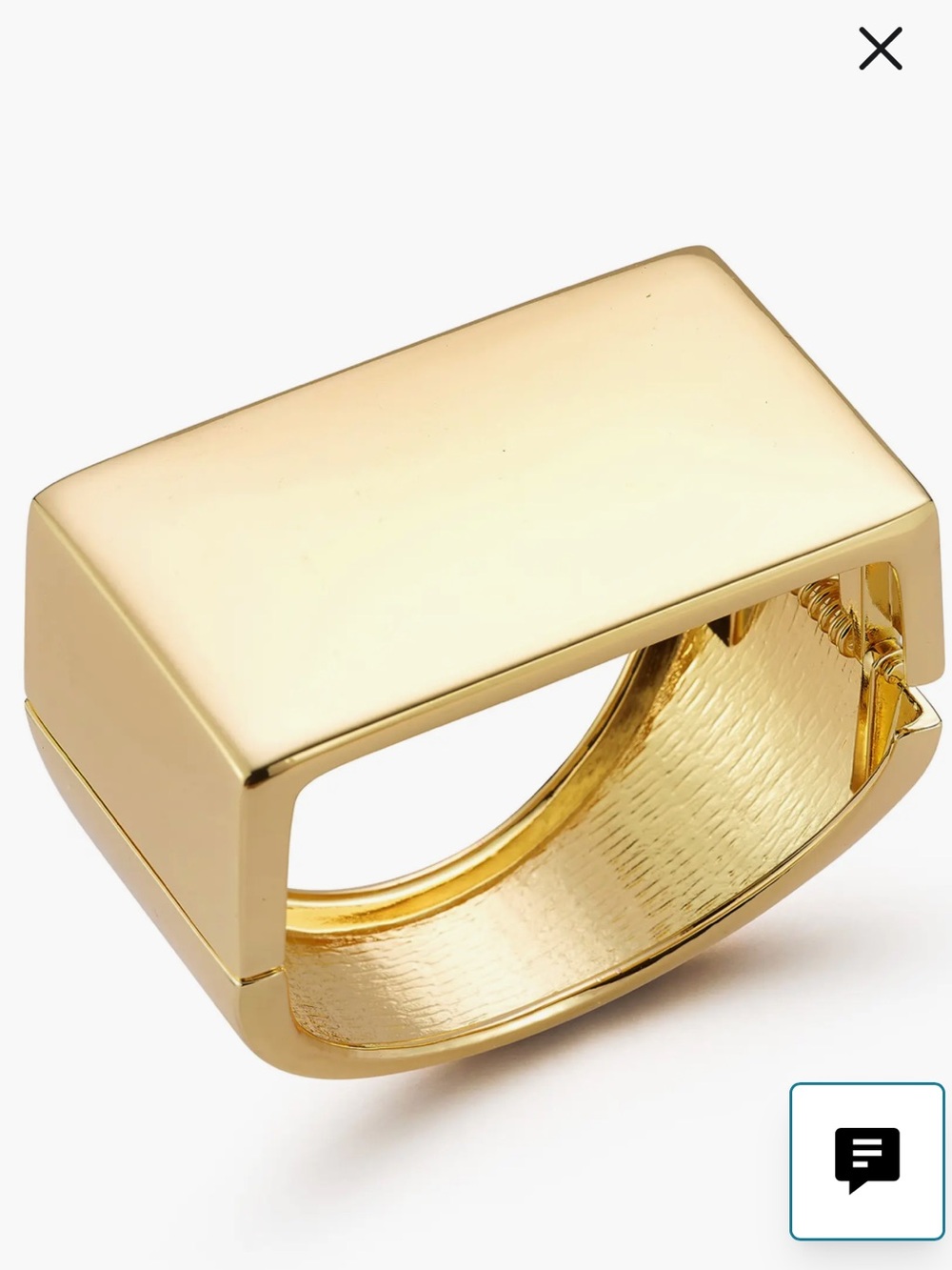 Flat top bangle bracelet